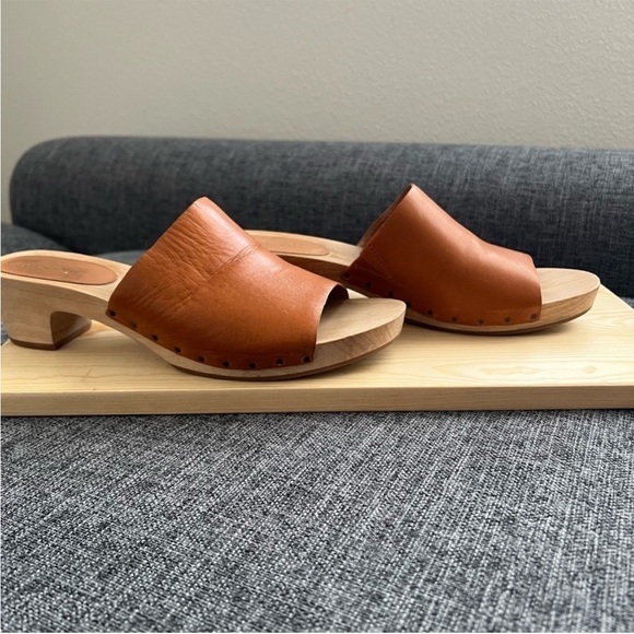 Madewell The Evelyn Slide Clogs - Size 9 - Brown/Tan - Picture 15 of 15